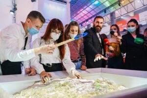Director Oksen Lisovy, of the Junior Academy of Science of Ukraine, opens the new children’s Science Museum in Kyiv, Ukraine.